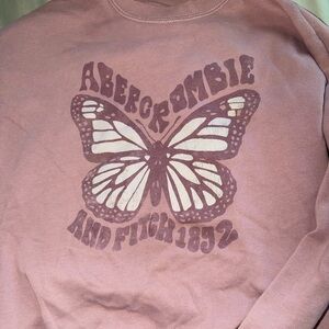 Abercrombie Kids Dusty Pink Graphic Sweatshirt